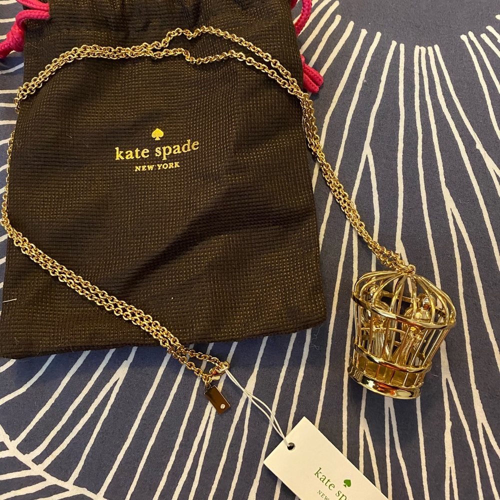 Kate Spade love birds necklace